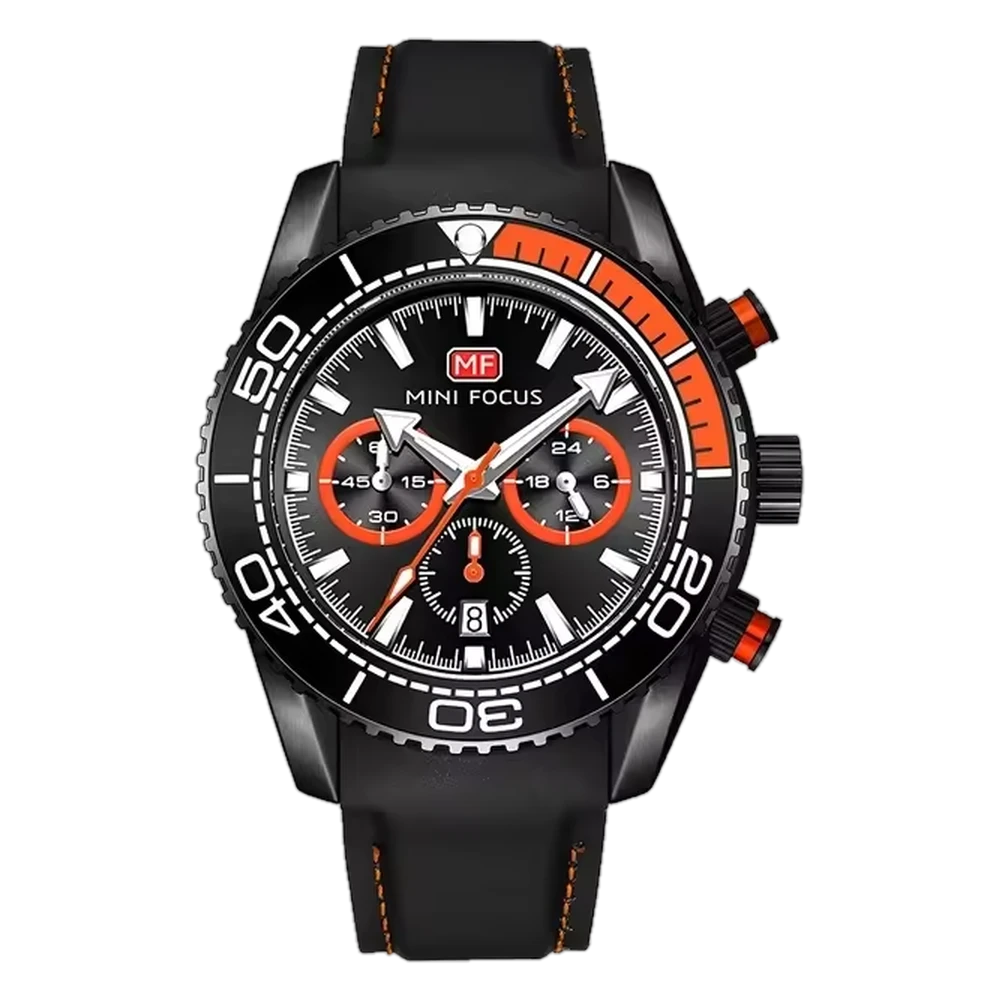 Deep Current MF0426G – Black Orange Sport Chronograph Watch