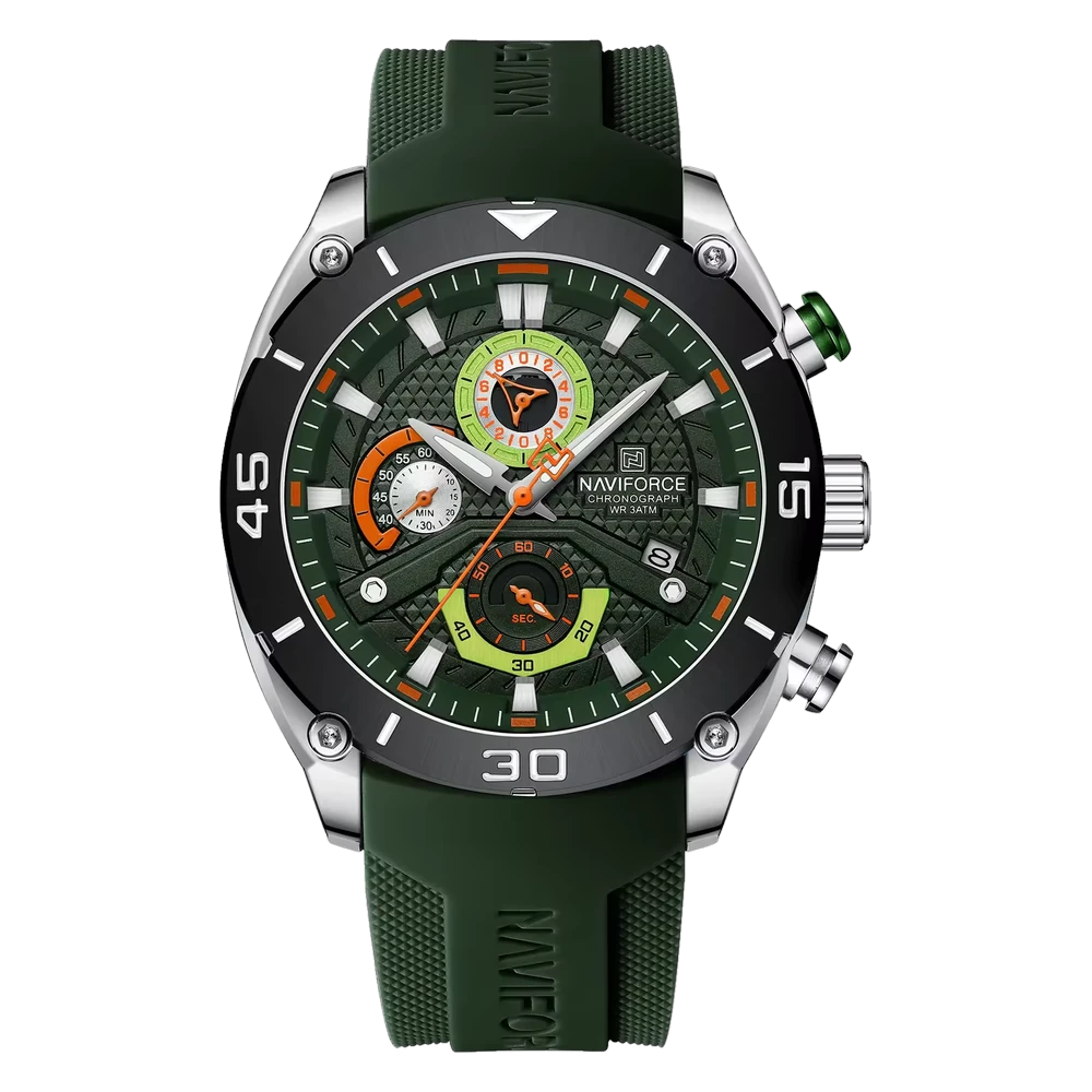 Naviforce NF 8038 – Green Tactical Chronograph