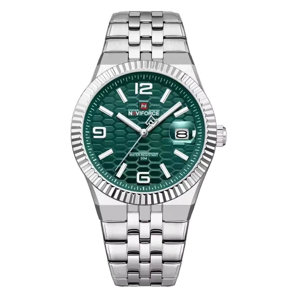 Naviforce NF 9277 – Emerald Stainless Steel Watch